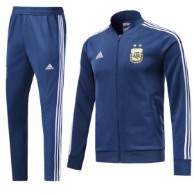 Argentina Casaco de Treino Conjunto 2018 Azul